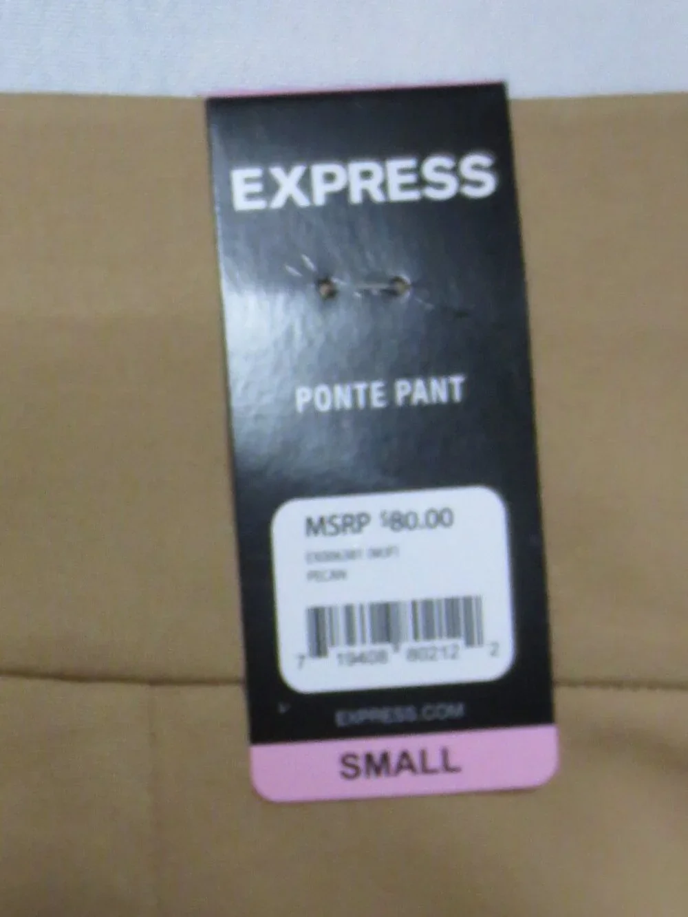 NWT EXPRESS womens PONTE PANT tan TROUSERS brown STRETCH soft ANKLE SIZE S - Picture 10 of 13